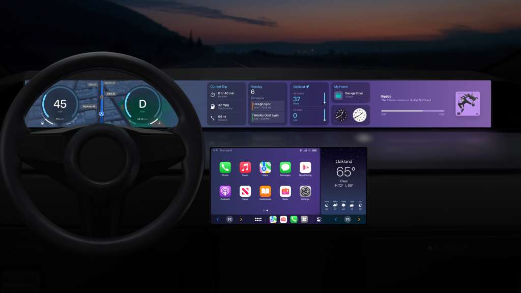 Imagen de cómo se vería la nueva versión de Carplay.