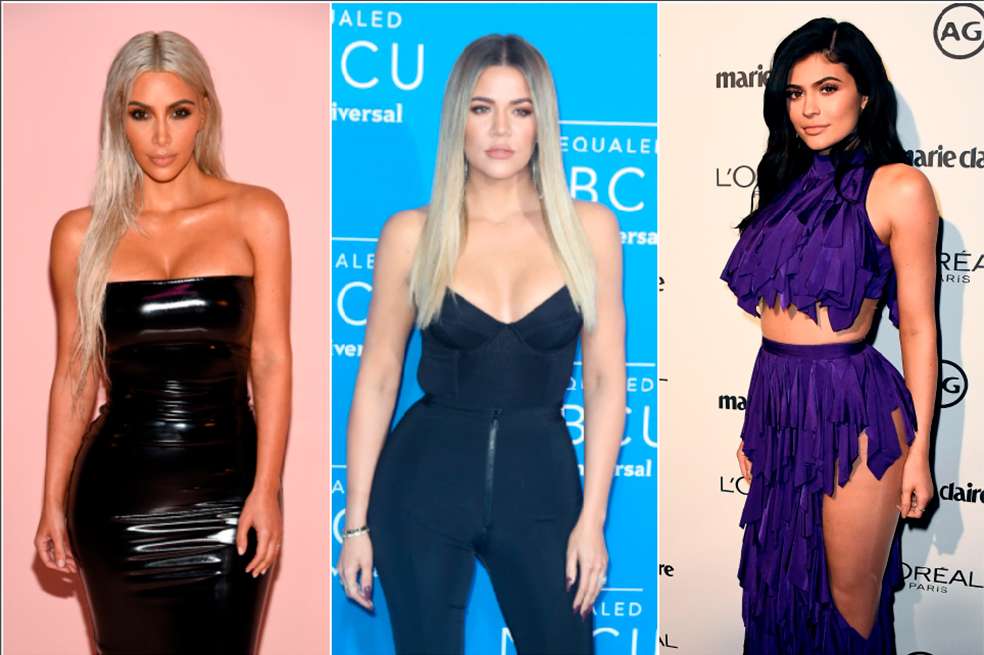 Kim Kardashian, Khloé Kardashian y Kylie Jenner.