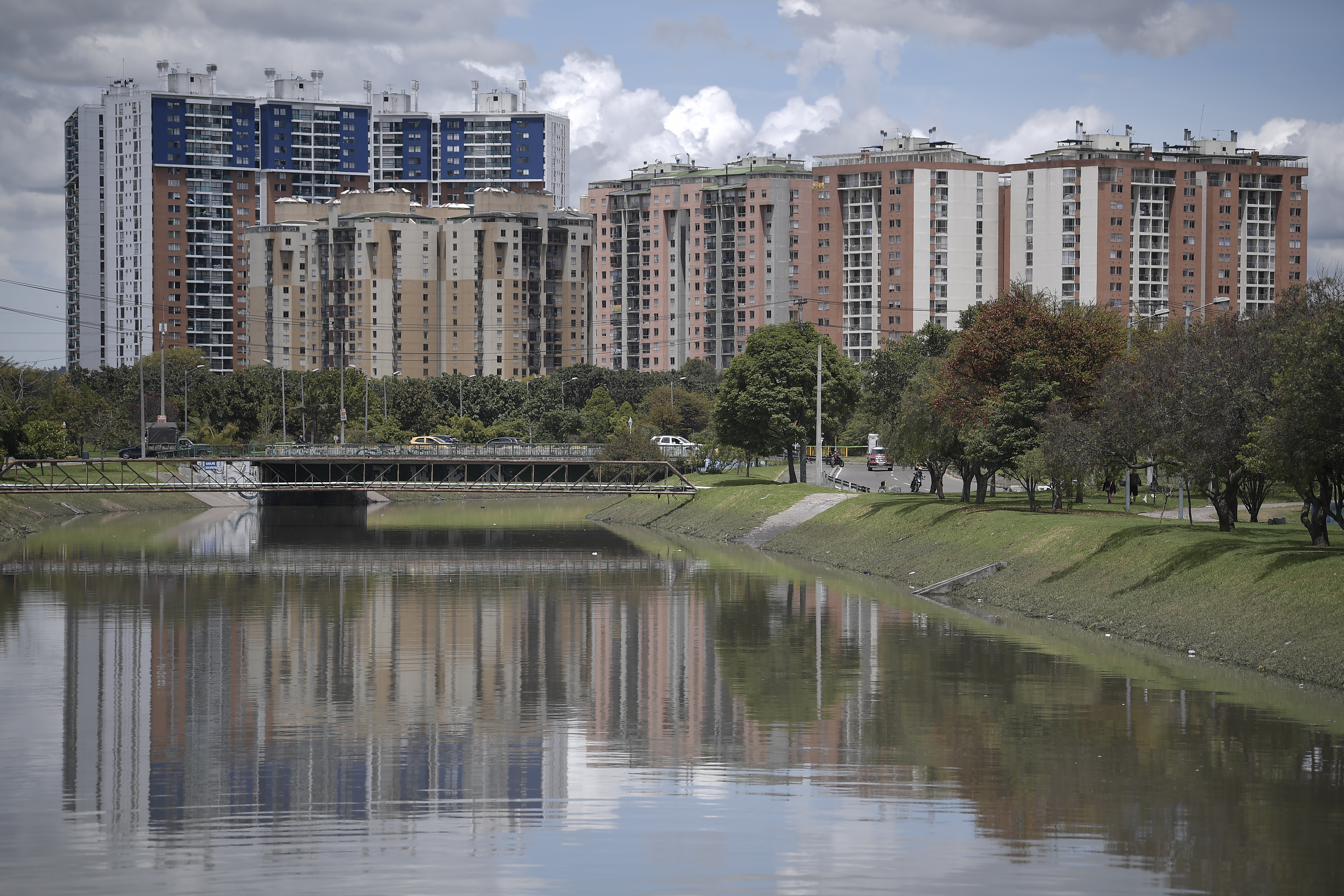 Lluvias que afectan la movilidad en Bogotá.