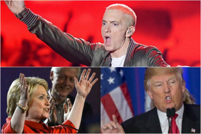 "Discurso de campaña", la provocadora canción de Eminem sobre elecciones en EE.UU.