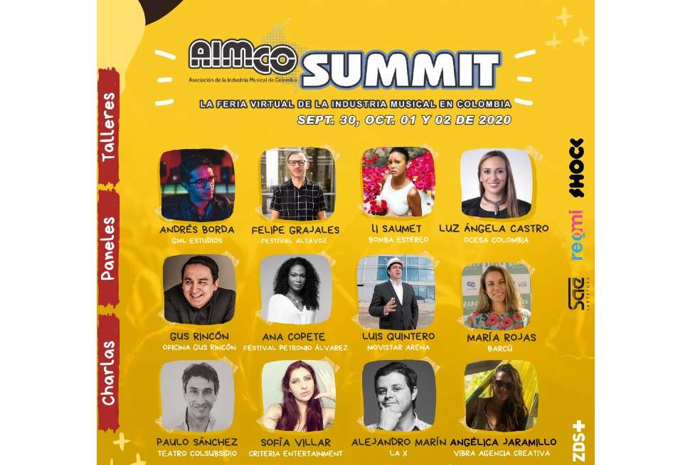 La muestra musical de AIMCO Summit 20-20 estará cargo de artistas de todo el país, destacando al maestro barranquillero Abelardo Carbonó, la agrupación caleña Zalama Crew, el cartagenero Young F y los artistas antioqueños Teo Grajales y Los Cumbia Stars.