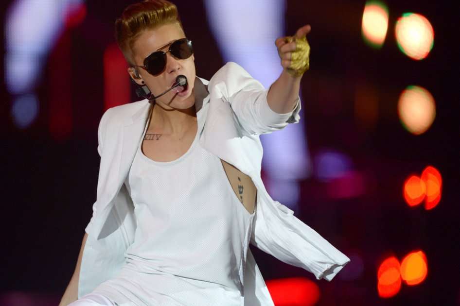 Justin Bieber en un concierto de la gira 'Believe'.