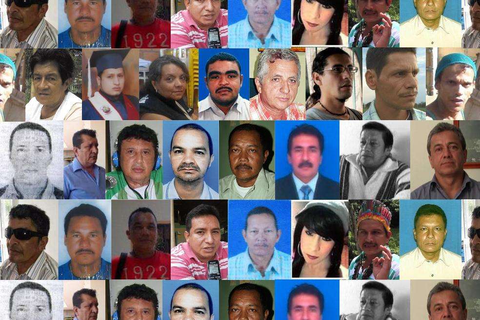 Las imágenes son de algunos de los defensores de derechos humanos que han sido asesinados en Colombia. / Cortesía