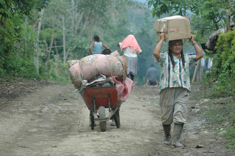 Los desplazados son de la región de Tulapas, zona que comprende el Urabá chocoano y antioqueño y el departamento de Córdoba. / Archivo