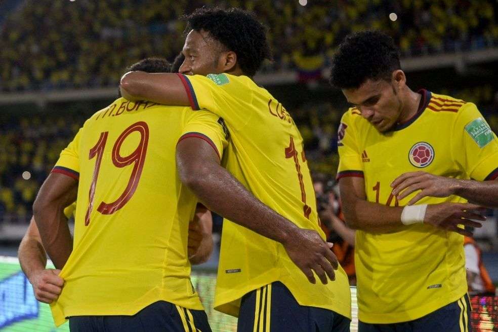 Miguel Ángel Borja anotó un doblete en el partido contra Chile.