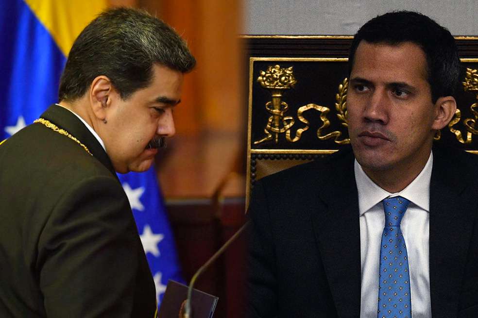 Nicolás Maduro, presidente de Venezuela, y Juan Guaidó, líder de la oposición venezolana. / Fotomontaje / AFP - EFE