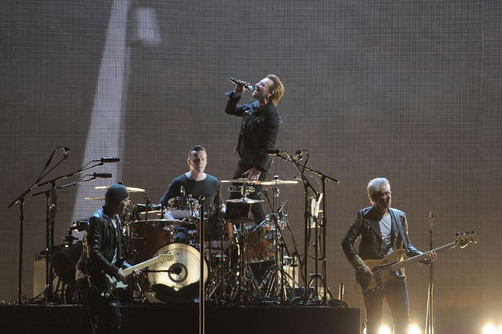 La banda U2 se presentó el 7 de octubre en el estadio El Campín, en Bogotá. / Cristian Garavito