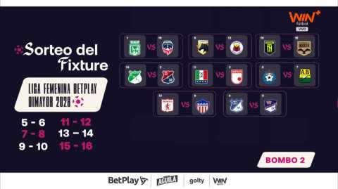 Así se jugará la primera fecha de la Liga Femenina BetPlay Dimayor 2026