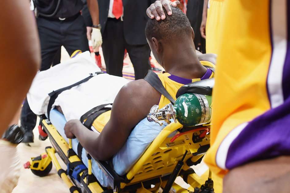 Julius Randle, novato de Los Ángeles Lakers. Foto: AFP