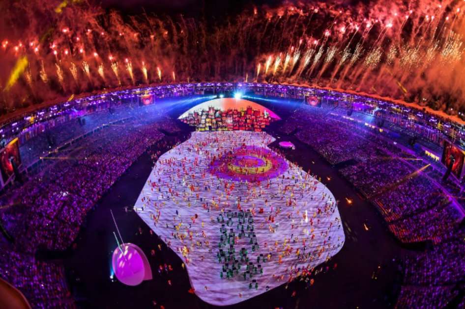 La ceremonia inaugural de los Juegos Olímpicos se llevó a cabo en el mítico estadio Maracaná de Río de Janeiro. / AFP