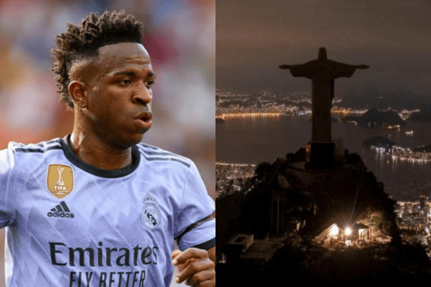 El Cristo Redentor de Río de Janeiro apagó sus luces en apoyo a Vinicius Jr.