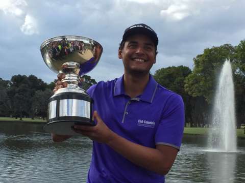 Histórico: Juan Sebastián Muñoz, campeón del Colombia Championship