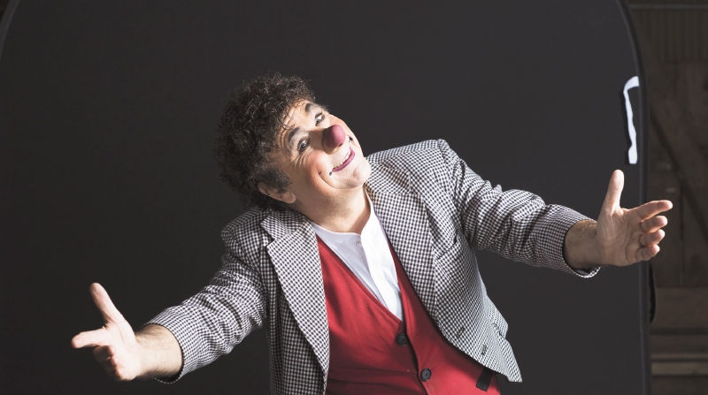 David Larible considera que los aplausos, el cariño y las críticas son el alimento de los artistas. / Cortesía.
