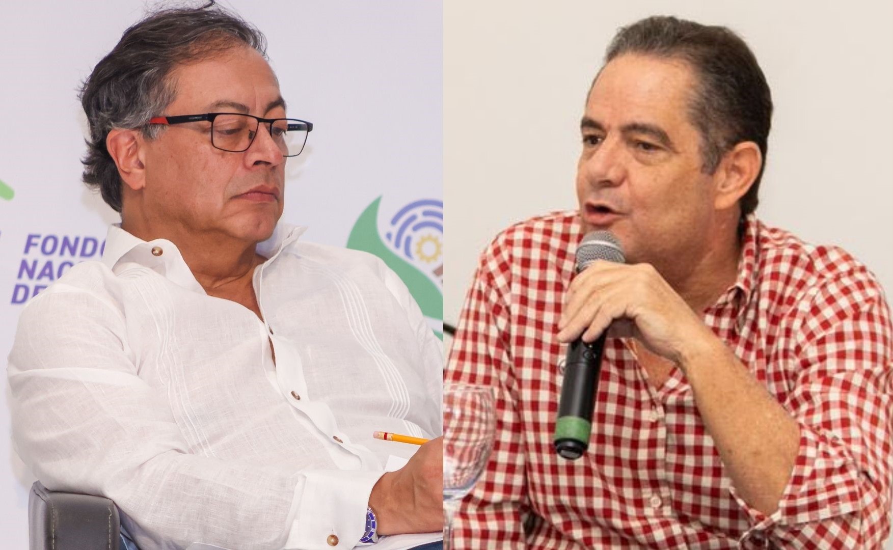 Presidente Gustavo Petro y Germán Vargas Lleras.