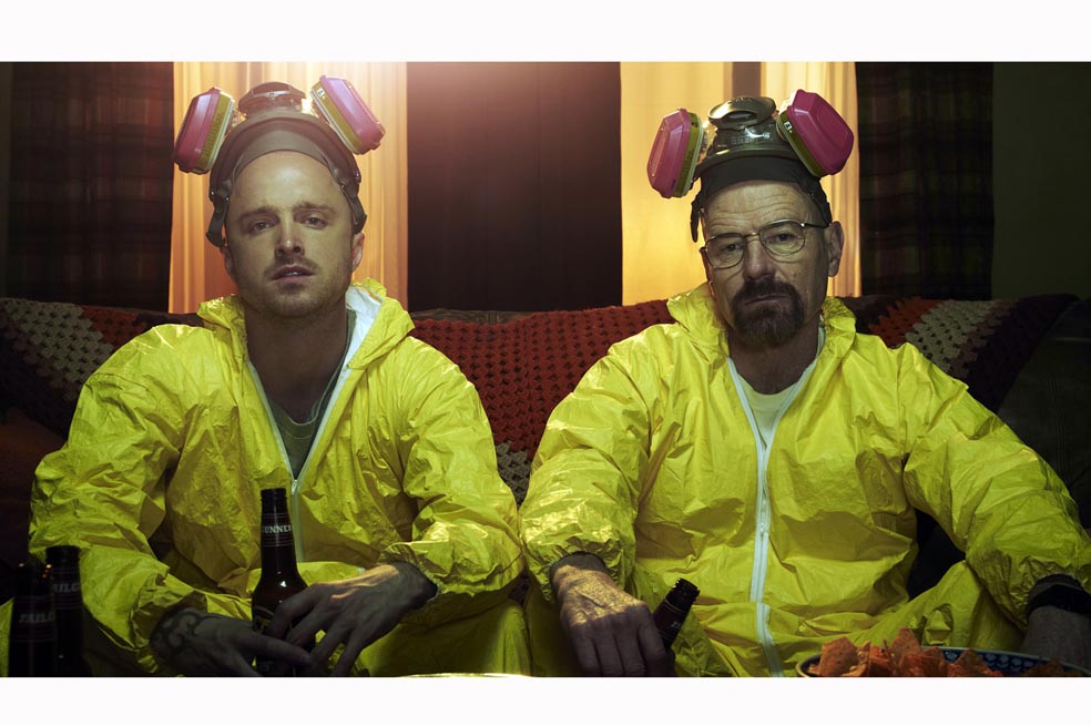 Jesse Pinkman (Aaron Paul) and Walter White (Bryan Cranston) - Breaking Bad - Gallery - Photo Credit: Frank Ockenfels/AMC