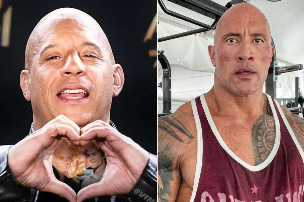 Vin Diesel y La Roca, mantuvieron una 'rivalidad' por un tiempo