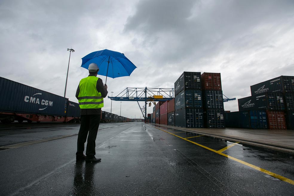 Terminal de contenedores Duisport D3T, en Alemania. / Bloomberg