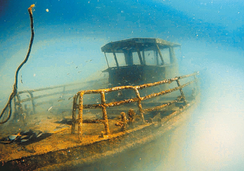 El Olimob en lo profundo del golfo de Morrosquillo.