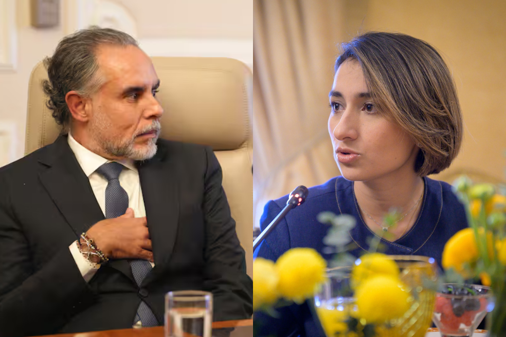 El ministro del Interior, Armando Benedetti, y la canciller Laura Sarabia rompieron sus relaciones desde hace varios meses en los inicios del Gobierno del presidente Gustavo Petro.