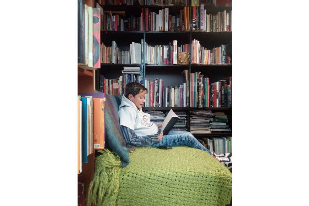Santiago Gutiérrez Pérez, un poeta de ocho años, que leyó sus versos en el Festival de la Palabra de Zipacón. / Cortesía