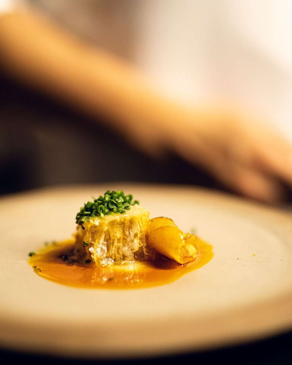 Panal de miel y tamal