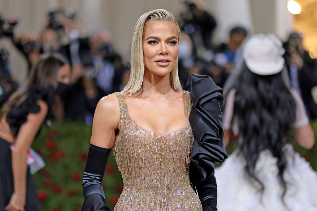 Khloé Kardashian en la Met Gala 2022.