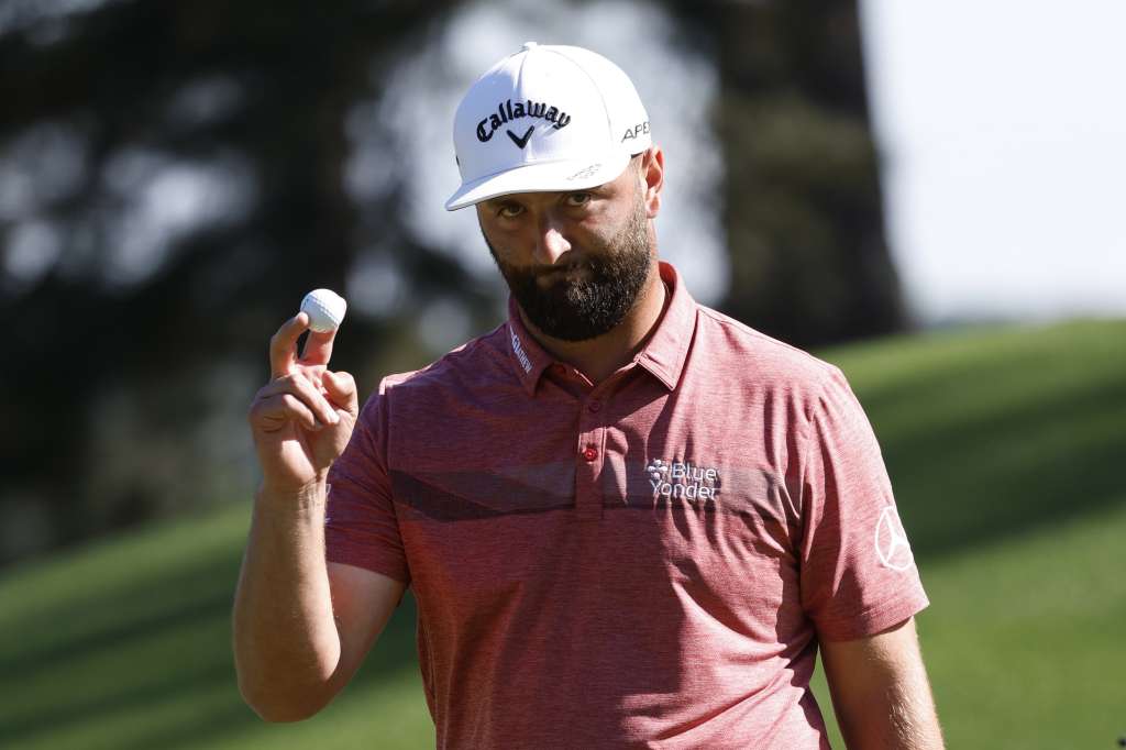 Augusta (United States), 09/04/2023.- Jon Rahm of Spain on the eighth green of the final round of the Masters Tournament at the Augusta National Golf Club in Augusta, Georgia, USA, 09 April 2023. (España, Estados Unidos) EFE/EPA/JOHN G MABANGLO
