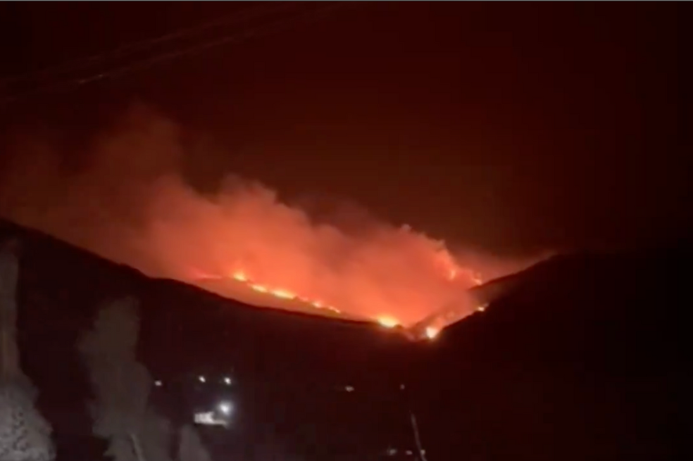 Incendio forestal en Sora, Boyacá.