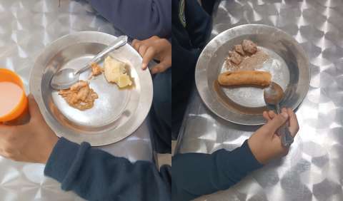 Denuncian mala calidad de alimentos entregados en colegios de La Calera