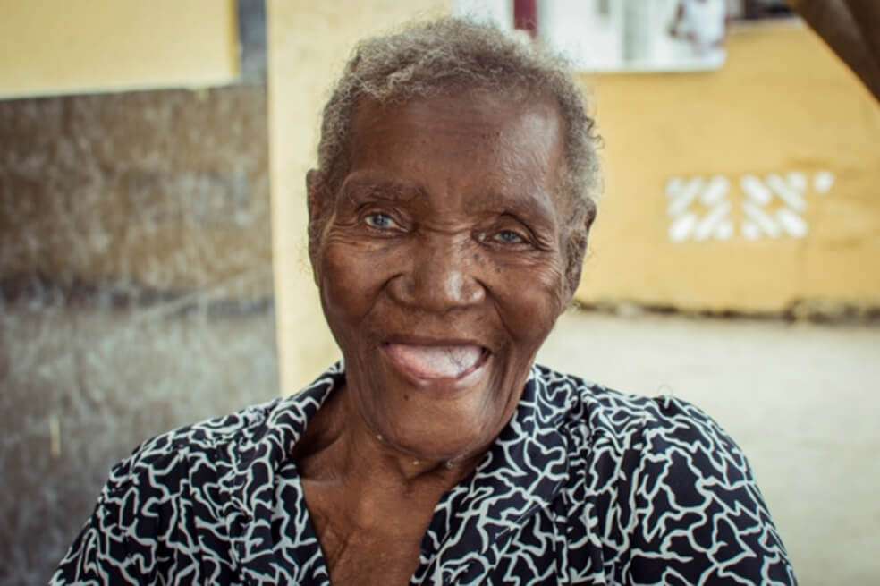 Rostro de Epifanía Reyes, una de las habitantes de Nueva Colombia. / Linda Esperanza Aragón