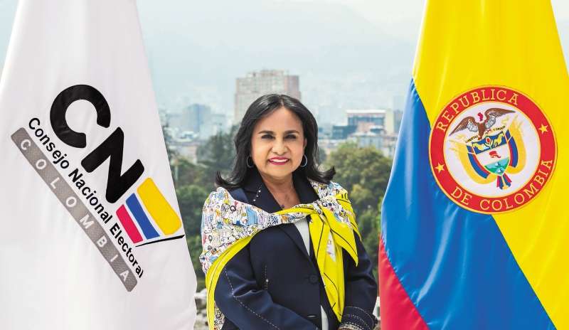 La magistrada Doris Méndez, abogada de la Universidad Autónoma, con especializaciones en Derecho Laboral y del Trabajo, y magíster en Derecho Constitucional, fue elegida presidenta del CNE en abril de este año. / CNE