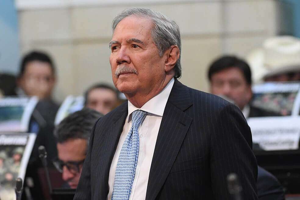 El ministro Guillermo Botero fue citado a un debate de control político en la tarde de este martes en el Congreso de la República. / Mauricio Alvarado-El Espectador