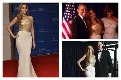 Sofía Vergara se divierte con los Obama
