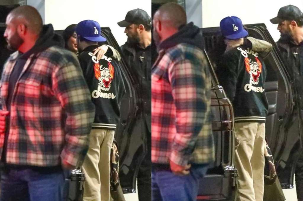La modelo y el cantante fueron captados por un paparazzi besándose a la salida de un restaurante japonés en L.A.