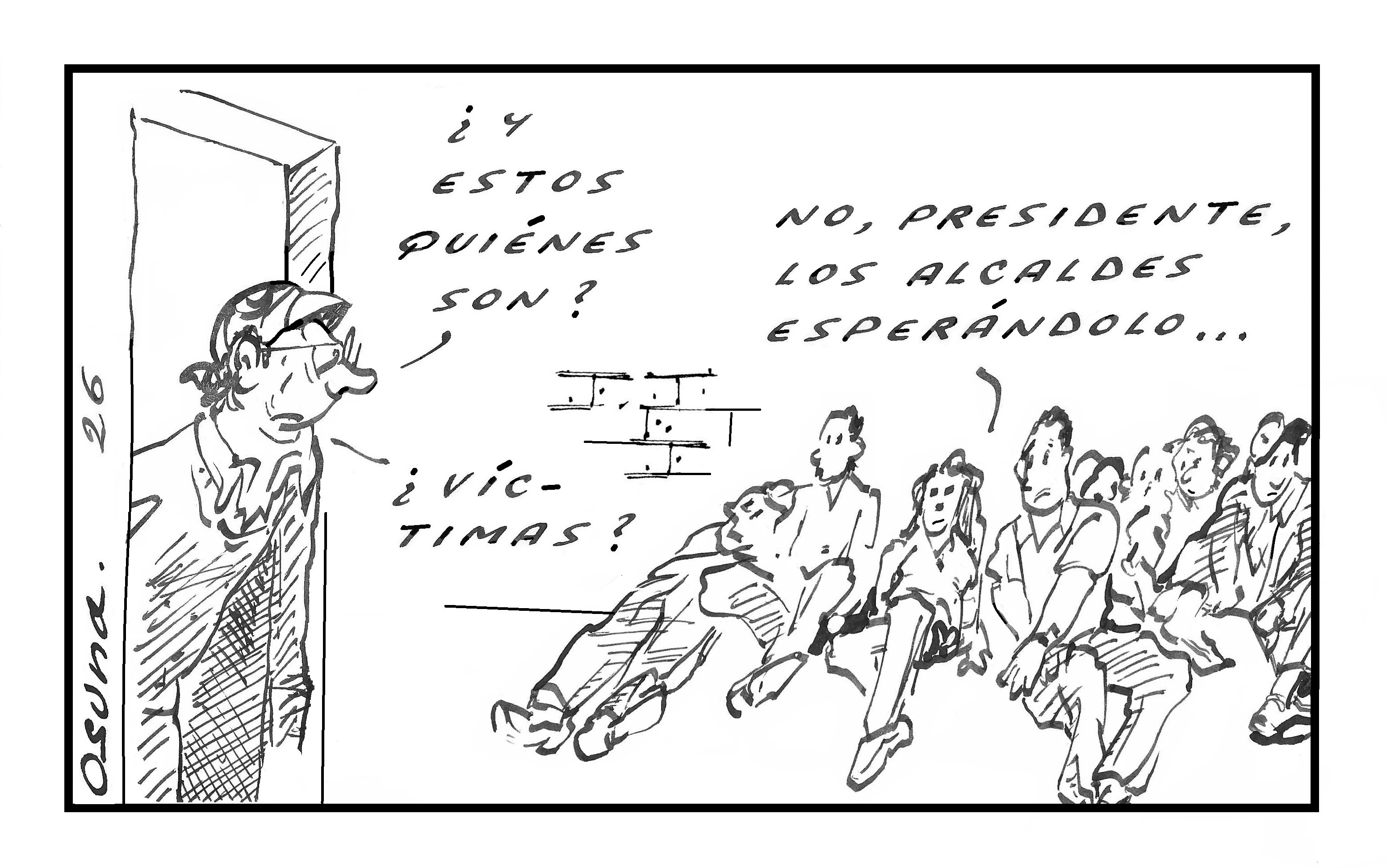 Caricatura de Osuna de febrero 15 de 2026, sobre la tragedia invernal en Córdoba.