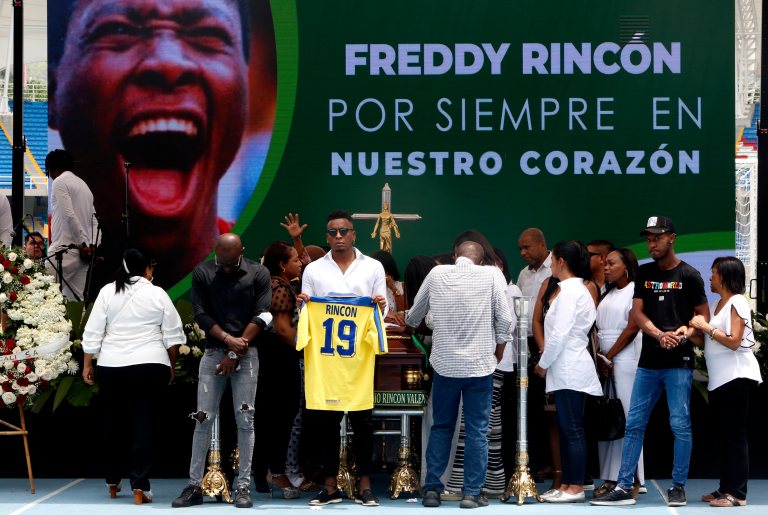 Sentida despedida a Freddy Rincón en el estadio Pascual Guerrero