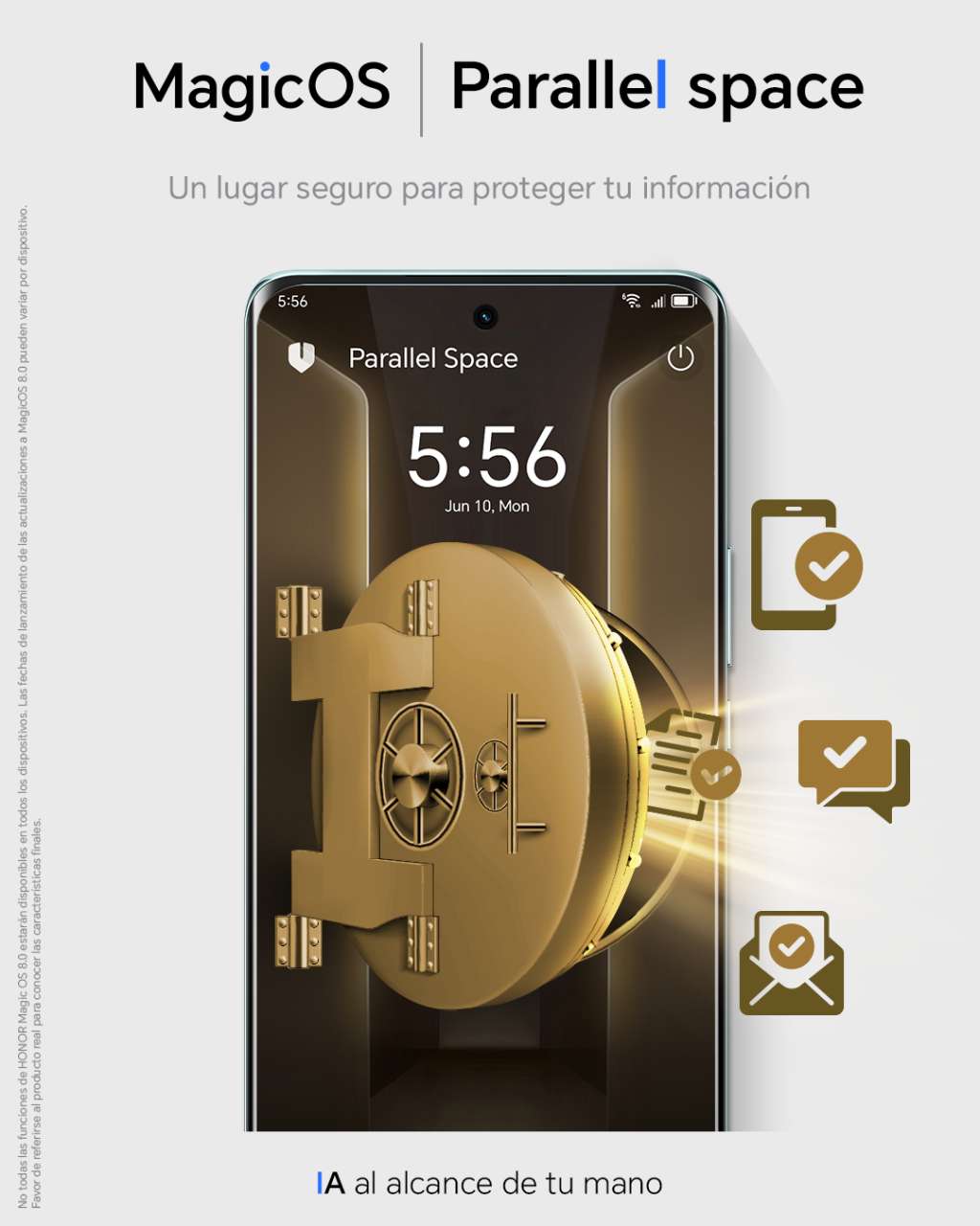 Los datos más privados están a salvo con HONOR.
