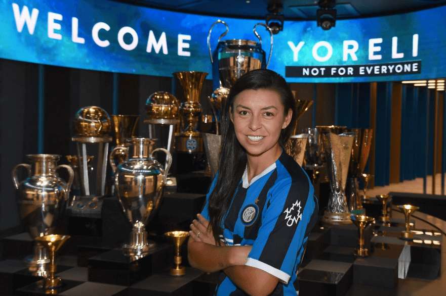 Yoreli Rincón, futbolista colombiana del Inter de Milán, Italia.
