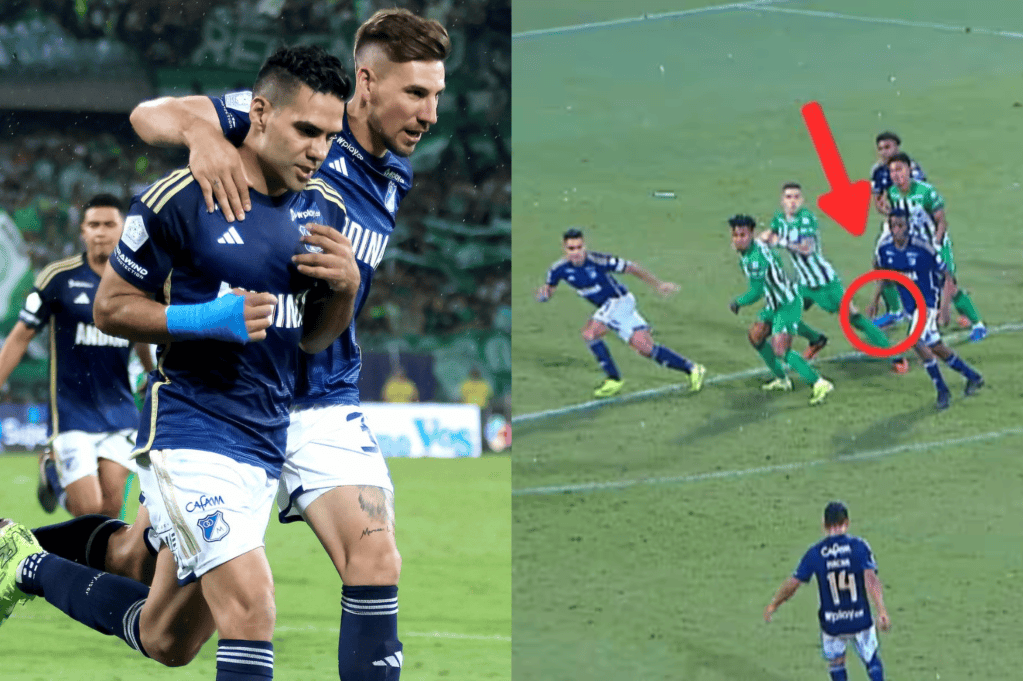 El penalti de Falcao, en el partido entre Nacional y Millonarios en Medellín, ha dado mucho de qué hablar.