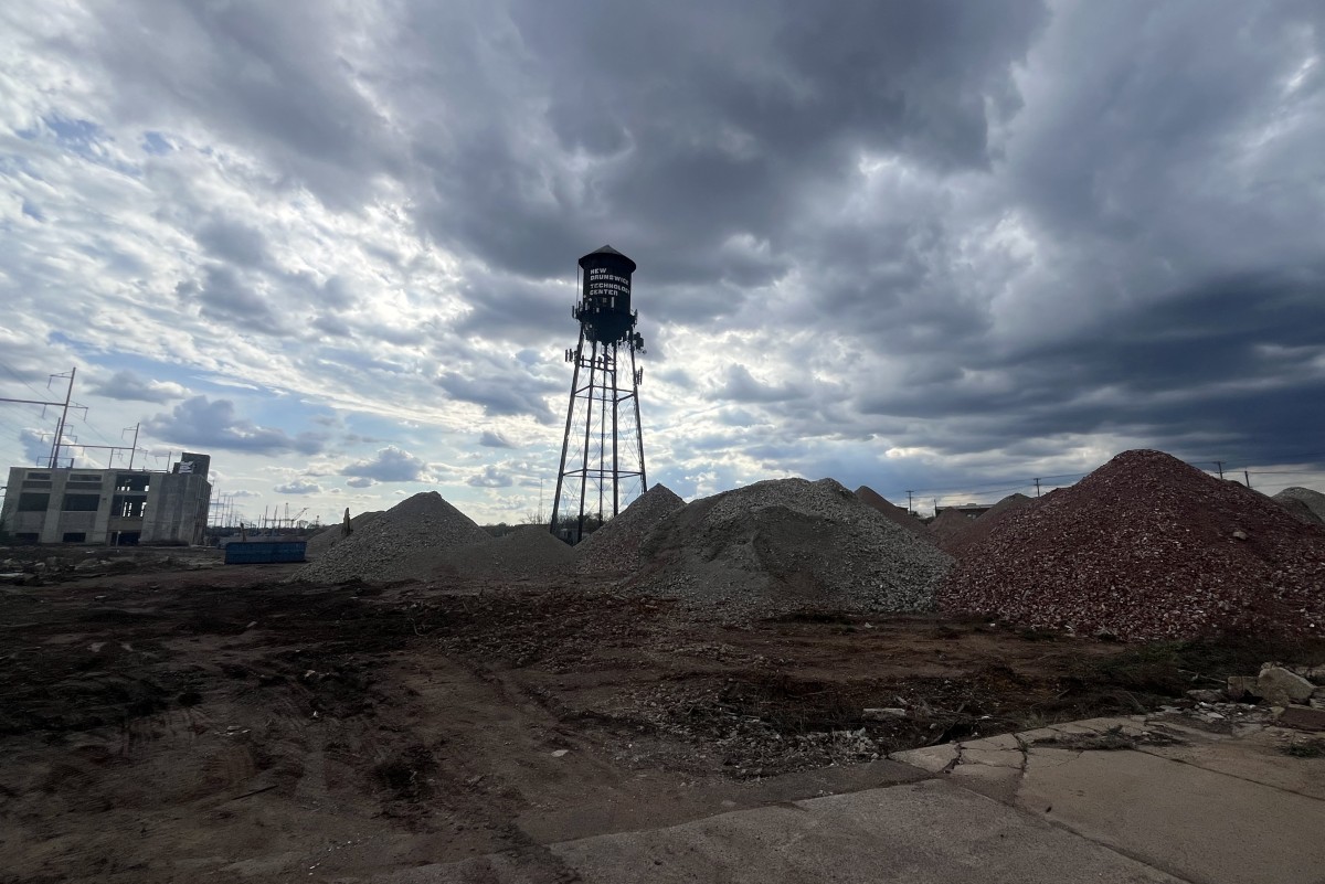 This photo taken on April 1, 2026 shows the prospective site for a data center is seen after the project was scrapped following protests in New Brunswick, New Jersey.