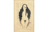 Subastarán una litografía de Diego Rivera con un desnudo de Dolores Olmedo