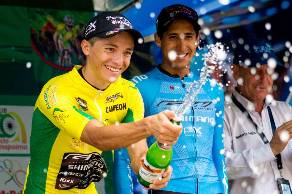 Yeison Reyes celebró en la tradicional Clásica de Anapoima. / Cortesía