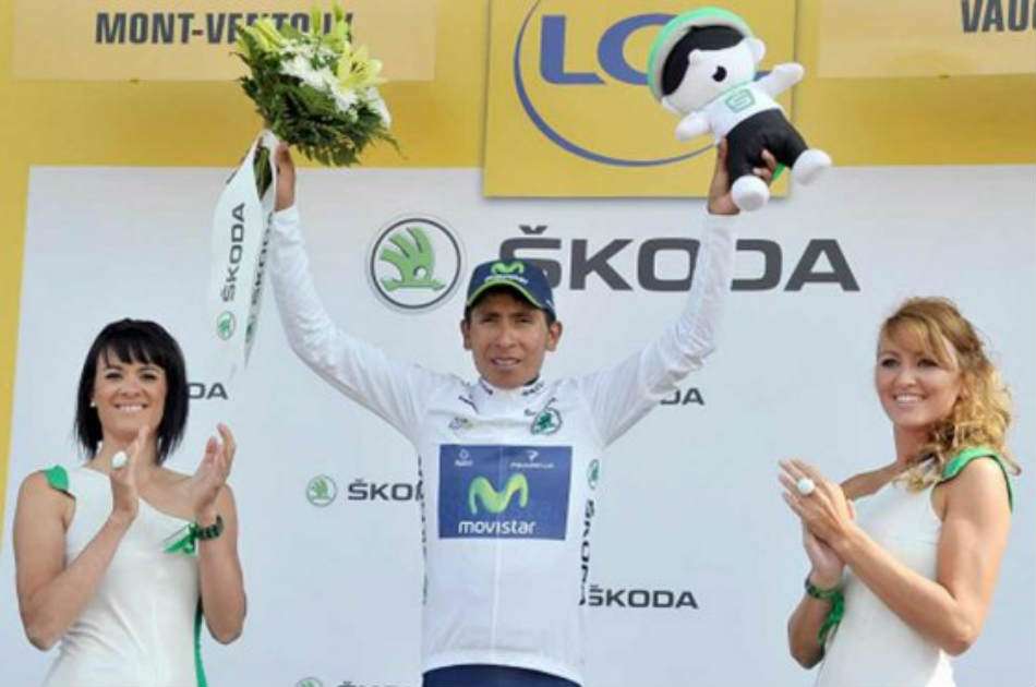 Nairo se volvió a vestir con el 'maillot' blanco después de su gran papel en la 15° del Tour.