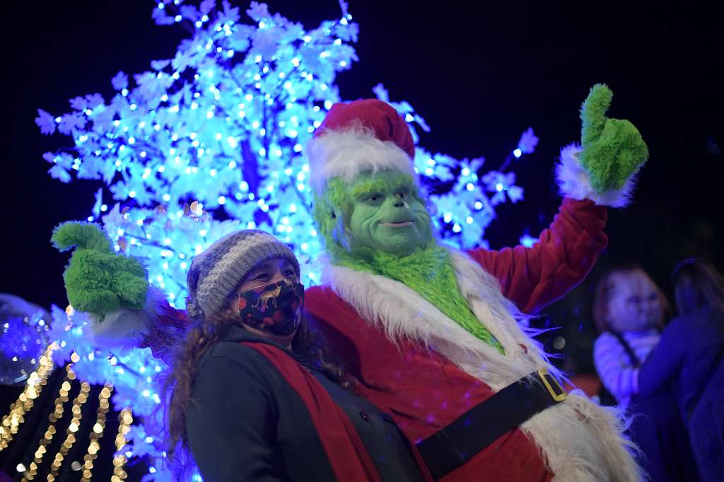 Luces navideñas en Bogotá, durante la pandemia por Covid-19.