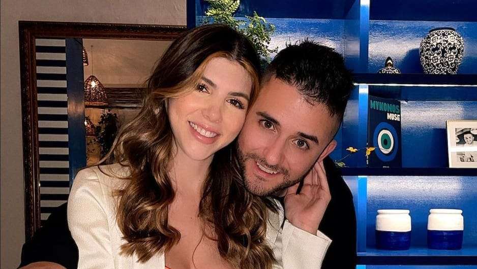 El chef Juan Manuel Barrientos con su novia María Antonia Idárraga.