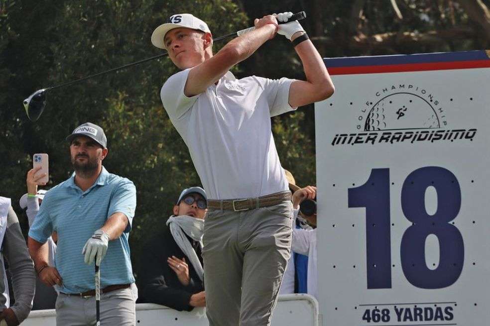 Harry Hillier en acción durante el Inter Rapidísimo Golf Championship.