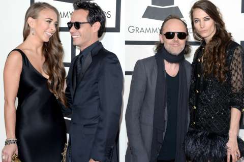Marc Anthony y Lars Ulrich presumen de novias jóvenes