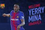Yerry Mina será presentado el sábado en el Camp Nou