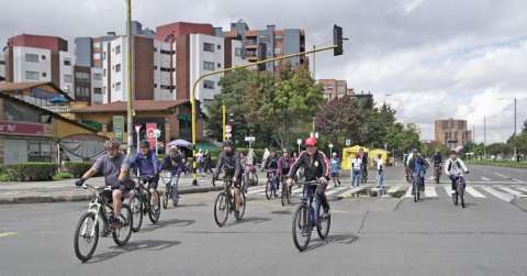 Así funcionará la ciclovía los primeros días de enero en Bogotá
