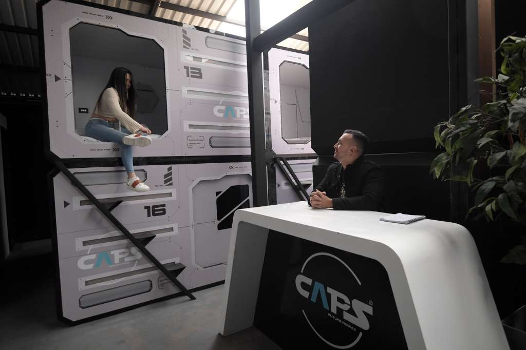 Hotel tipo cápsula que recién se abrió en Bogotá.